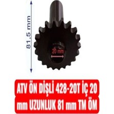 Atv Ön Dişli 428-20T Iç 20 mm Uzunluk 81 mm Tm Öm Erpilsan Elektronik