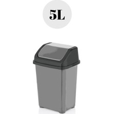 St. Morritz 5 Litre Çöp Kovası Gümüş