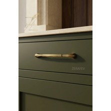 Verona 160 mm Antik Sarı Zamak Mobilya Kulp – 20 cm Dolap ve Çekmece Kulpu