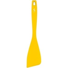 Lurch - Platin Silikon Spatula 28 cm Sarı - Yanmaz, Yapışmaz, Bükülmez, Çizmez, Tat ve Koku Bırakmaz - 240044