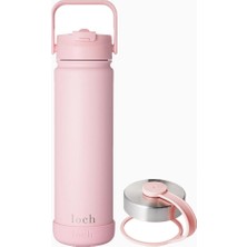Loch Paslanmaz Çelik Termos Matara 650 ml Açık Pembe