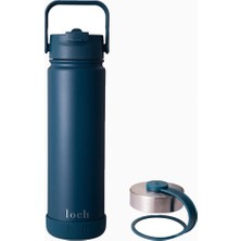 Loch Paslanmaz Çelik Termos Matara 650 ml Petrol Mavi