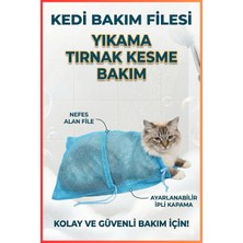St. Morritz Kedi Yıkama Tırnak Kesme Evcil Hayvan Bakım Filesi Mavi