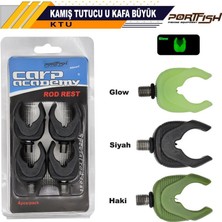 Port Fish Portfish Kamış Tutucu U Kafa Büyük Boy 4 Adetli Glow