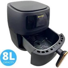 St. Morritz Air Fryer Xxl 8 Lt 2400W Dijital Ekran Dokunmatik