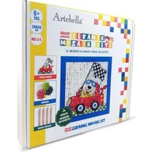St. Morritz 24 I Çocuk Ahşap Çerçeveli Seramik Mozaik Set 20X20 cm