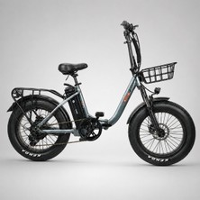 Heugers Alba Fold S Katlanabilir Elektrikli Bisiklet | 36V 13AH (Antrasit Gri)