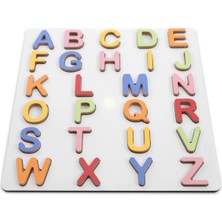 St. Morritz Ahşap Harf Öğretici Puzzle - Kelimeler Puzzle - Renkli Eğitici Ahşap Oyuncak