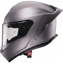 Caberg Roxter Mat Gri Motosiklet Kaskı Iridium Ayna ve Şeffaf Vizörlü Full Face Kask