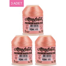 3 Adet Altınbaşak Oya ve Dantel Ipi 20 gr - Royaleks - No: 415