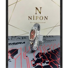 Takıcım Jewelry Bordo Gümüş Saat