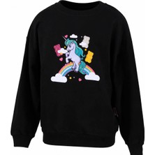 Trender Haribo Siyah Kız Çocuk Sweatshirt S26G1SW203