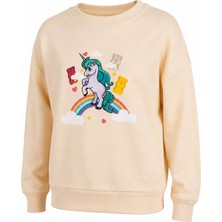 Trender Haribo Krem Kız Çocuk Sweatshirt S26G1SW203