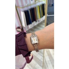 Takıcım Jewelry Iki Renk Romen Rakamlı Beyaz Kadran