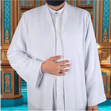 St. Morritz Beyaz Buhara Yaka Pratik Namaz Cübbesi