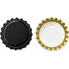 Dikarya Taç Kapak 26 mm Soda Gazoz Şişesi Kapağı -Siyah