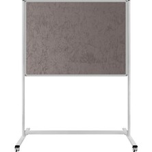 St. Morritz 90X180 cm Tek Taraflı Sabit - Tekerlekli Ayaklı Gri Kumaşlı PANO-PAN182
