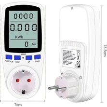 St. Morritz Dijital Wattmetre Enerji Sarfiyat Ölçer Tüketim Ölçer 220V Priz Gesi