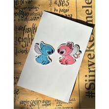 St. Morritz Sevgililer Günü Özel - Stitch ve Angel Sticker Seti