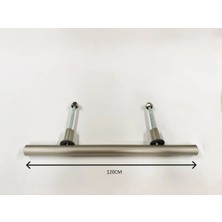 St. Morritz Çelik Kapı Çekme Kolu Tutma Kolu 120CM Boru Tip Renk: Saten