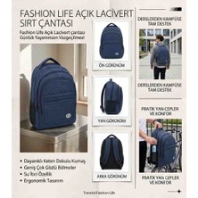 Trendol Fashion Life Okul Çantası – 3 Bölmeli Geniş Hacimli, Ayarlanabilir Omuz Askılı Sırt Çantası