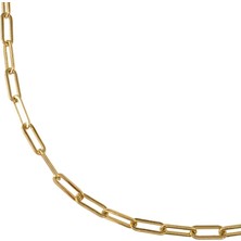 Zeino Ataç Zincir Kolye  - 14K Altın Kaplama - 45 cm