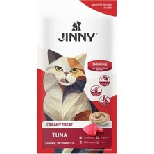 Belirtilmemiş Jinny Creamy Immune Sistem Için Ton Balıklı Kedi Sıvı Ödül Sı 5X15 gr