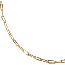 Zeino Ataç Zincir Kolye  - 14K Altın Kaplama - 60 cm