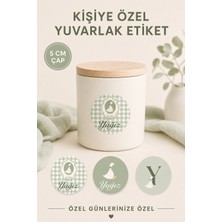 Yeap Office Kişiye Özel 5 cm Yuvarlak Hediyelik  Etiketi 54 Adet - Kuşe Parlak Etiket