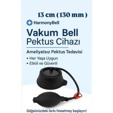 St. Morritz Vakum Bell Silikonlu Göğüs 13 CM(130MM) Çap Vakum Sistemi/kunduracı Göğsü/pektus Ekskavatum