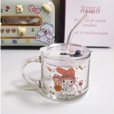St. Morritz Kawaii My Melody Pipetli Kulplu Cam Bardak