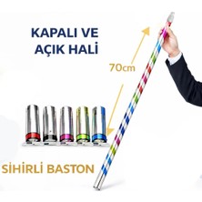 Belirtilmemiş Sihirli Açılır Baston – Mendilden Bastona Ilizyon Oyunu (70 Cm)