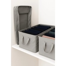 St. Morritz 4 Adet Çelik Çerçeveli Katlanabilir Dolap Içi Raf Düzenleyici 45X25X20 Saklama Kutusu Organizer
