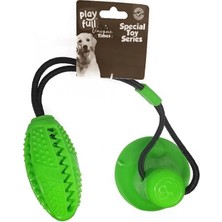 Belirtilmemiş Yapışkanlı Ödül Hazneli Köpek Oyuncağı 5X12X56 cm Yeşil