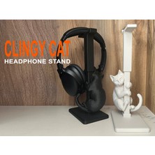 Yapışkan Kedi Kulaklık Standı