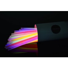 TeknoKapsül Karanlıkta Parlayan Fosforlu Glow Taç Fosforlu Renkli Taç 6 Adet