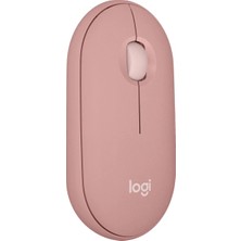 Logitech M350S Pebble 2 Bluetooth Kablosuz Sessiz Kompakt Mouse - Pembe