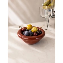 Beige & Stone Seramik Donut Bowl Kase Kahverengi