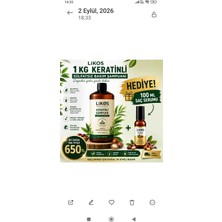 Likos Keratinli 1 Kilogram Tuzsuz Şampuan +100 ml Saç Serumu Bedelsiz