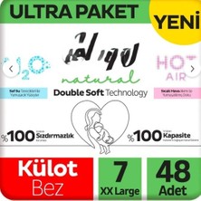 NW NessiWorld Natural Double Soft Külot Bez Ultra Paket 7 Beden 48 Adet