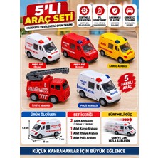 Erzi 5’li Sürtmeli Oyuncak Araç Seti