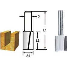 Makita Freze Bıçağı 6x8 mm