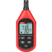 Uni-T Bluetooth Bağlantılı Mini Sıcaklık ve Nem Ölçer