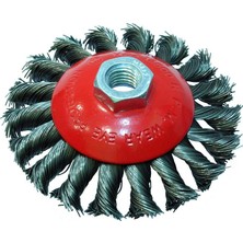 Hawk Gri Burma Telli M14 Vidalı Daire Fırça 100 mm