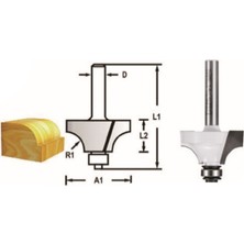 Makita Freze Bıçağı 8X20.7 mm