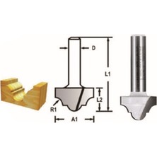 Makita Freze Bıçağı 8X19 mm