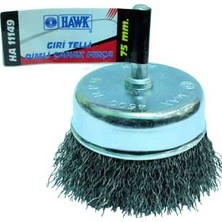 Hawk Gri Telli Pimli Çanak Fırça 50 mm