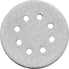 Nikon Alüminyum Oksit Cırtlı 8 Delikli Disk Zımpara 125 mm 320 Kum