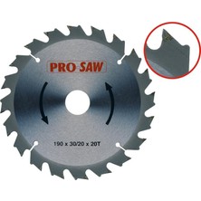 Pro-Saw Ahşap Daire Testeresi 24 Diş 180 mm