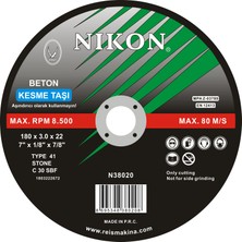 Nikon Beton Flex Kesme Taşı 230X3.0X22 mm